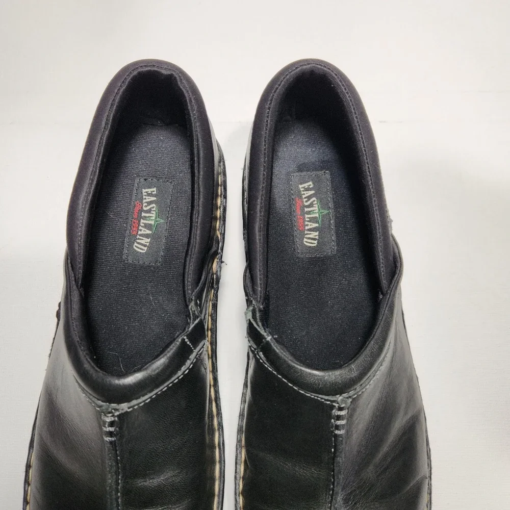 Eastland Womens Black Leather Kelsey Clogs Size 11M‎ - Picture 5 of 9